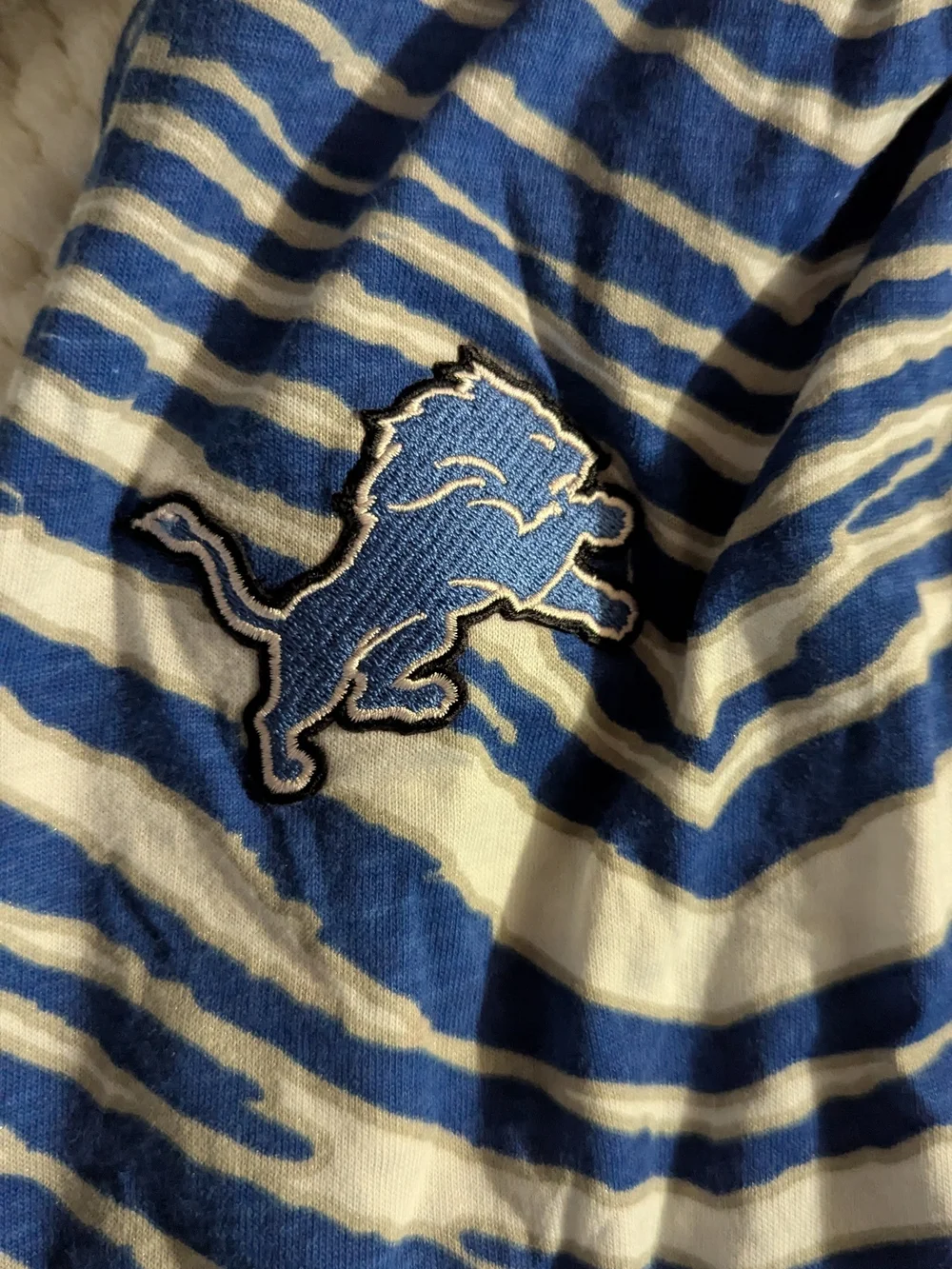 Zubaz Pants Lounge Men's Detroit Lions Honolulu Blue Side Pockets Small Nfl Nwot